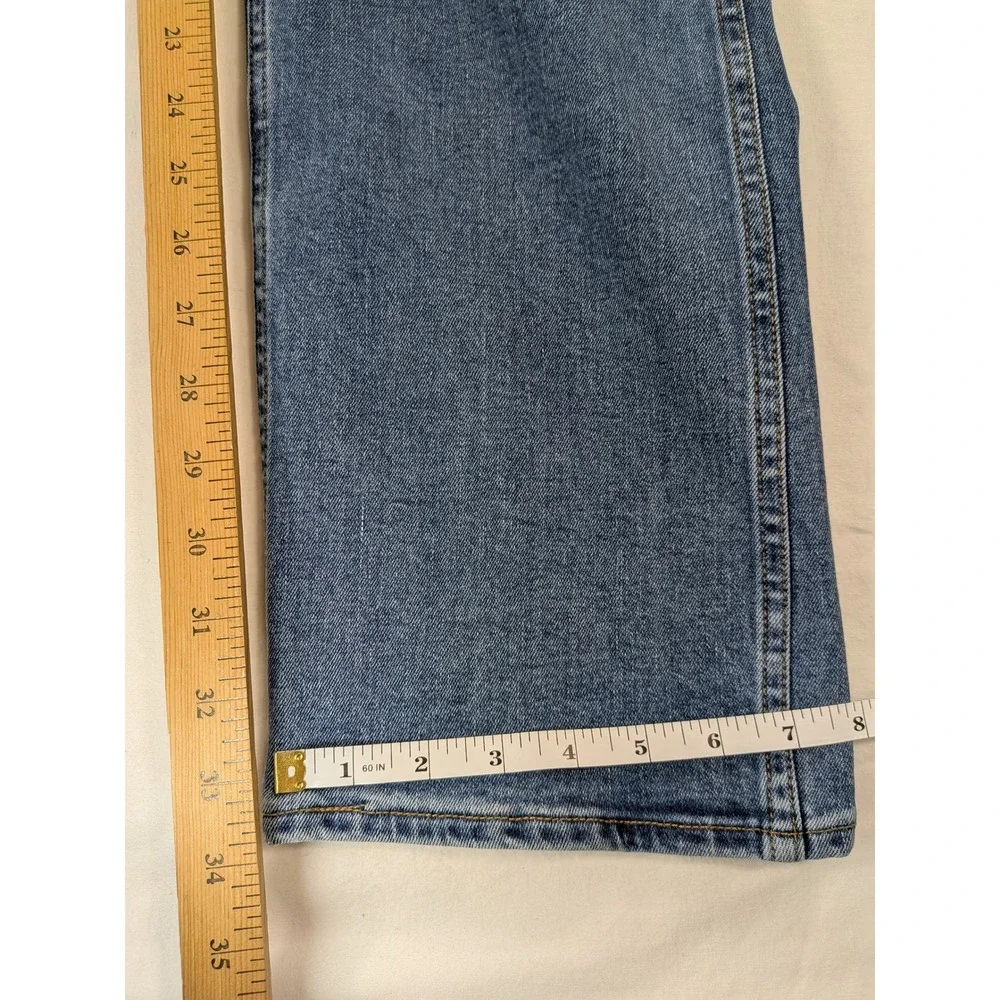 Levis Jeans Mens Workwear Fit Med‎ Blue Wash 32 34 Durable Cotton Blend Straight